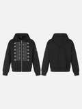 Black Aesthetic Full-Zip Hoodie