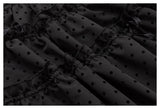 DAXUEN black tiered polka dot mini skirt