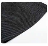 DAXUEN black striped wide-leg capri pants