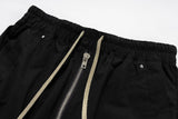 DAXUEN black wide-leg cargo pants with drawstring