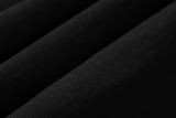DAXUEN black wide-leg cargo pants with drawstring