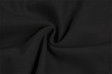 DAXUEN black wide-leg sweatpants with yellow stripes