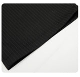 DAXUEN black wide-leg trousers with vertical pinstripes