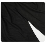 DAXUEN black wide-leg trousers with vertical pinstripes