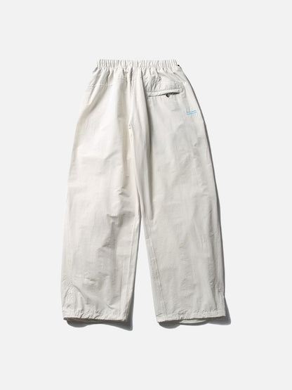 Bold Emblem Wide-Leg Trousers