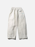 Bold Emblem Wide-Leg Trousers