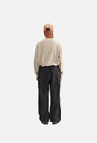 Bold Emblem Wide-Leg Trousers