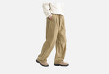Bold Emblem Wide-Leg Trousers