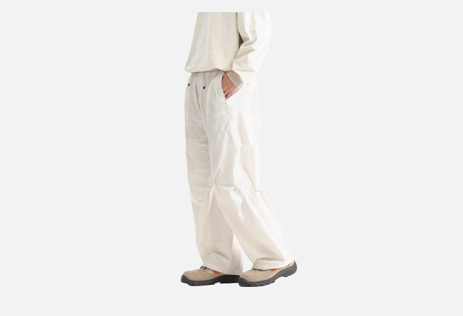 Bold Emblem Wide-Leg Trousers