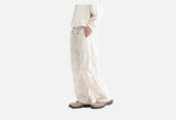 Bold Emblem Wide-Leg Trousers