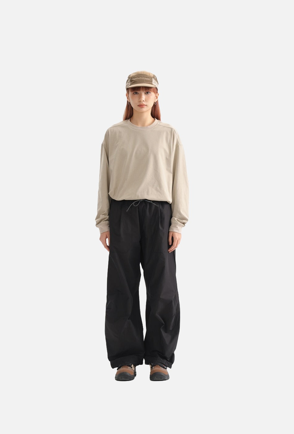 Bold Emblem Wide-Leg Trousers