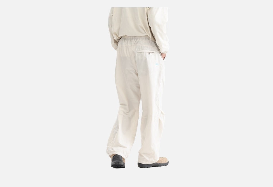 Bold Emblem Wide-Leg Trousers