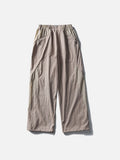 Muted Purple Color-Blocked Wide-Leg Track Pants