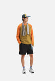 Color-Blocked Long Sleeve Crew Neck Top