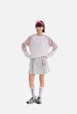 Color-Blocked Long Sleeve Crew Neck Top