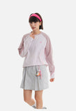 Color-Blocked Long Sleeve Crew Neck Top