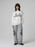 DAXUEN Oversized long sleeve t-shirt with graphics — model photo