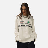 DAXUEN Oversized long sleeve t-shirt with graphics — model photo