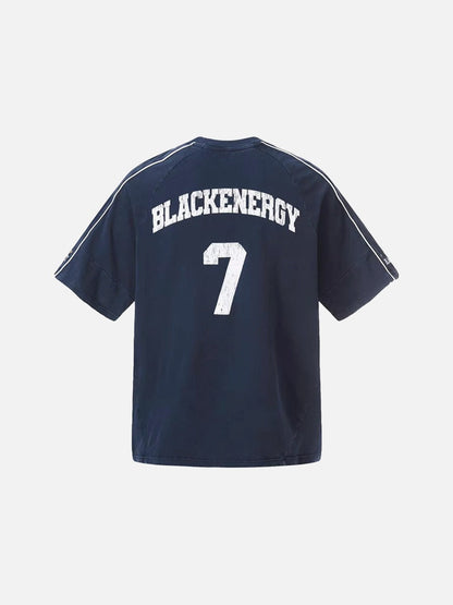 DAXUEN Oversized BLACKENERGY graphic t-shirt