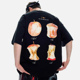 DAXUEN Oversized Apple Core Graphic Tee