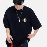 DAXUEN Oversized Apple Core Graphic Tee