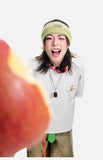 DAXUEN Oversized Apple Core Graphic Tee