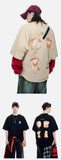 DAXUEN Oversized Apple Core Graphic Tee