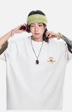 DAXUEN Oversized Apple Core Graphic Tee