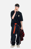 DAXUEN Oversized Apple Core Graphic Tee