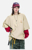DAXUEN Oversized Apple Core Graphic Tee
