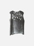 DAXUEN Oversized short-sleeved graphic T-shirt in black or white