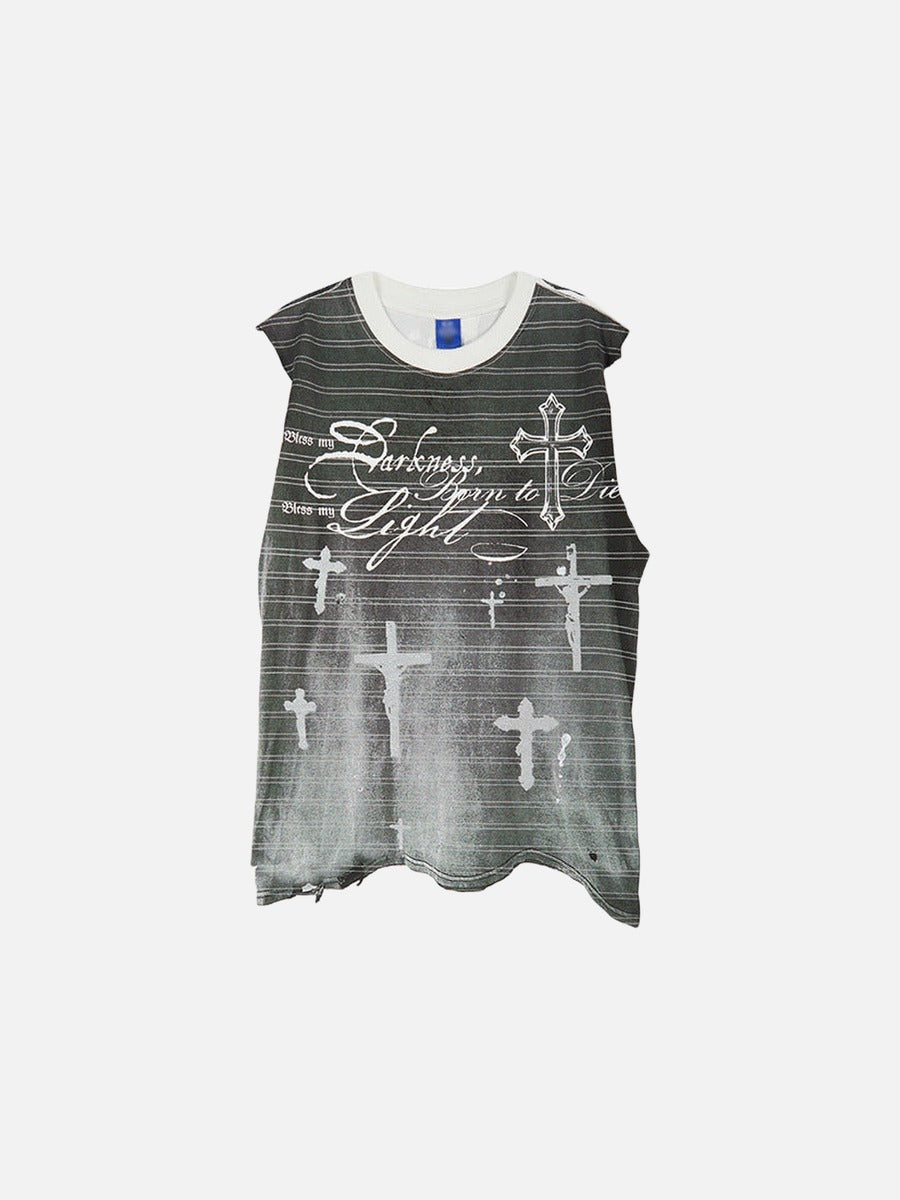 DAXUEN Oversized short-sleeved graphic T-shirt in black or white