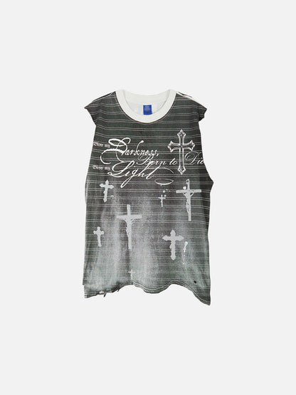 DAXUEN Oversized short-sleeved graphic T-shirt in black or white