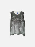 DAXUEN Oversized short-sleeved graphic T-shirt in black or white