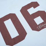 DAXUEN light blue long-sleeve t-shirt with blocky '06' graphic
