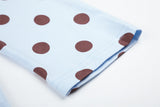 DAXUEN light blue long-sleeve t-shirt with blocky '06' graphic