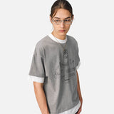 DAXUEN Oversized short-sleeve t-shirt with graphic print