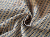 DAXUEN plaid button-up shirt with blotchy print