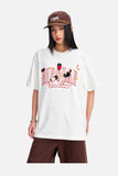 DAXUEN Oversized Bold Lettering Graphic Tee