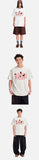 DAXUEN Oversized Bold Lettering Graphic Tee