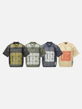 DAXUEN olive green oversized '08' graphic mesh football jersey