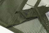 DAXUEN olive green oversized '08' graphic mesh football jersey