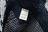 DAXUEN olive green oversized '08' graphic mesh football jersey