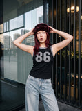 Bold 86 Number Graphic Slim-Fit Top