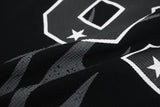 DAXUEN grey and black long-sleeve top with flame graphic