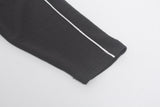 DAXUEN grey and black long-sleeve top with flame graphic
