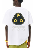 DAXUEN black oversized abstract three-part graphic tee