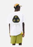 DAXUEN black oversized abstract three-part graphic tee