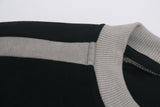 DAXUEN light brown and black bold graphic long-sleeve top