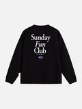 Bold Back Graphic Long-Sleeved Crew Top